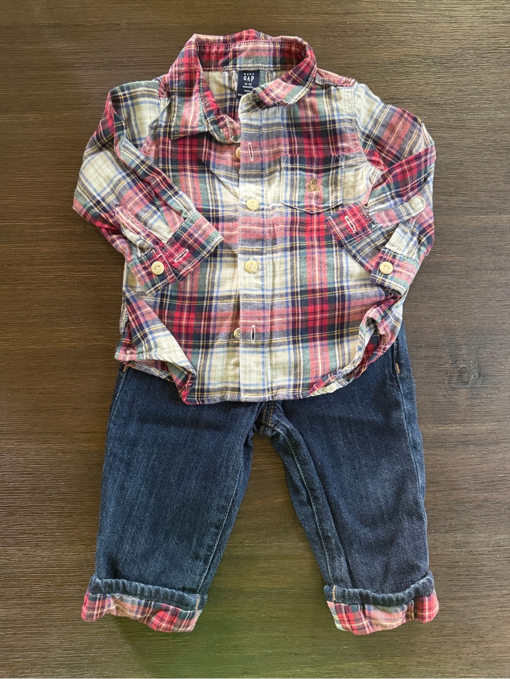 GAP 6-12M Holiday Set with Jeans